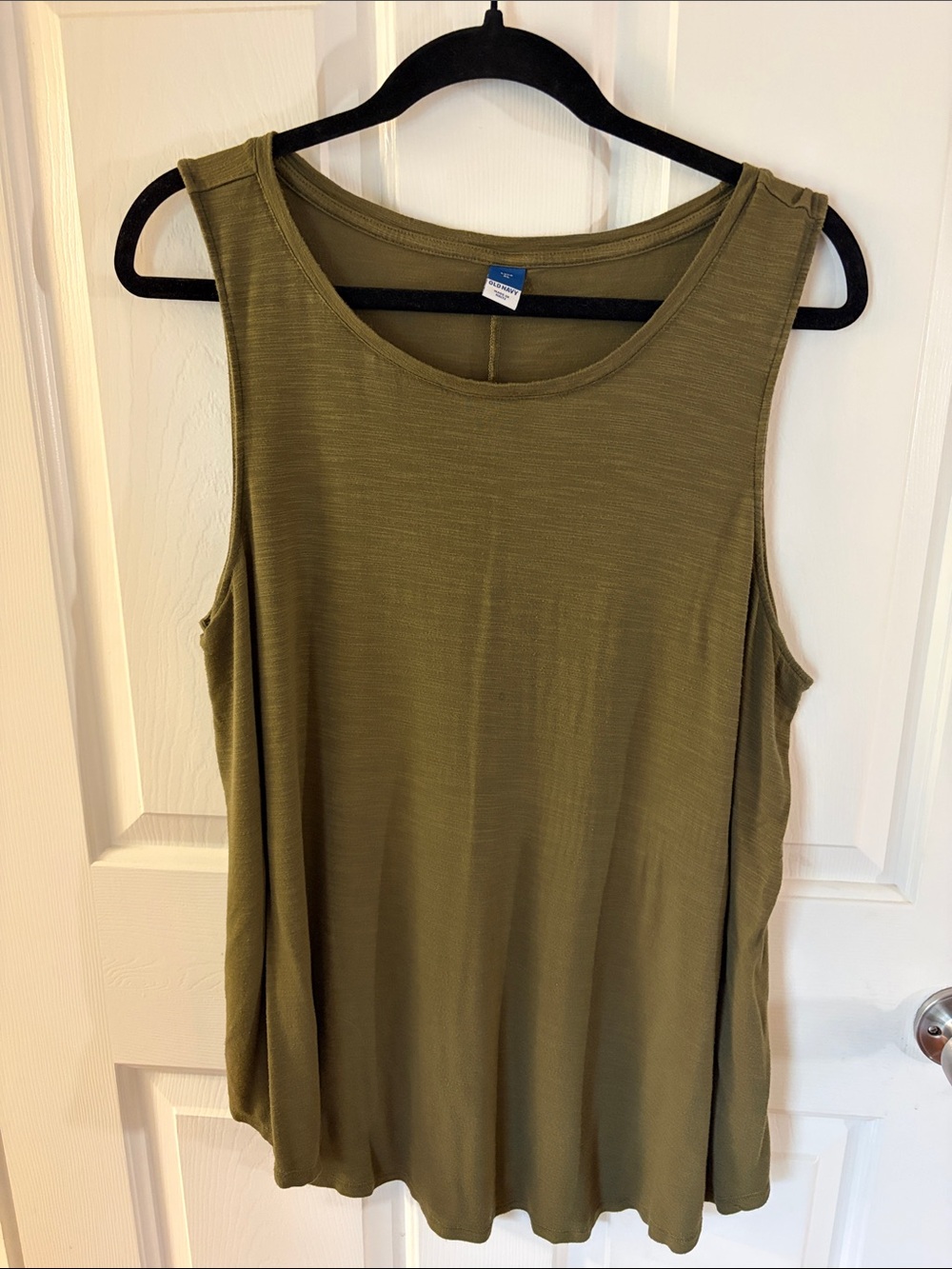 Old Navy Luxe Olive Green Scoop Neck Tank Top